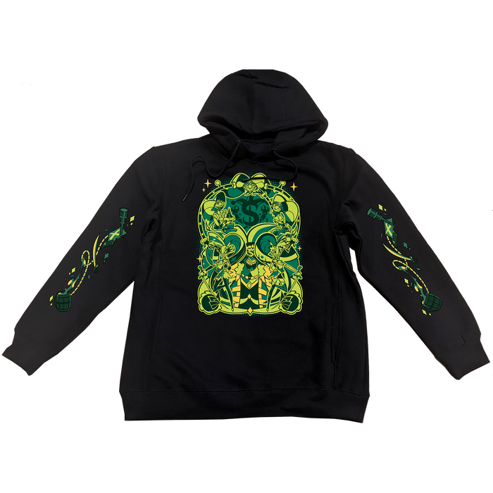 Pullover Hoodie - Mammon Pirates w/Printed Sleeves *LIMITED STOCK*