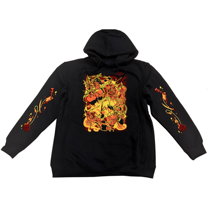 Pullover Hoodie - Satan's Ship w/Printed Sleeves *LIMITED STOCK*