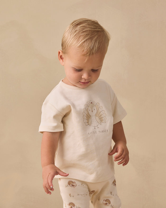 Quincy Mae Boxy Tee - Little Turkey