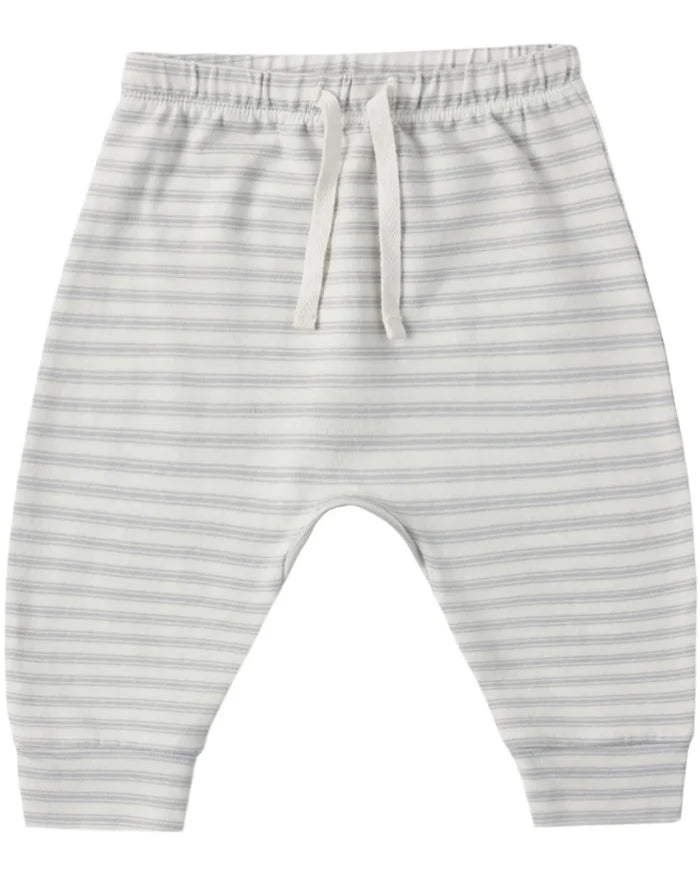 Quincy Mae Drawstring Pant - Cloud Stripe