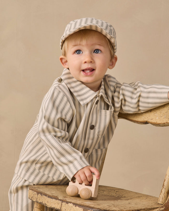 Quincy Mae Grayson Pant - Laurel Pinstripe