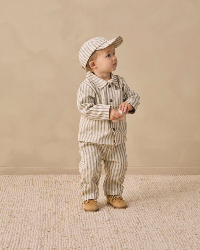 Quincy Mae Grayson Pant - Laurel Pinstripe