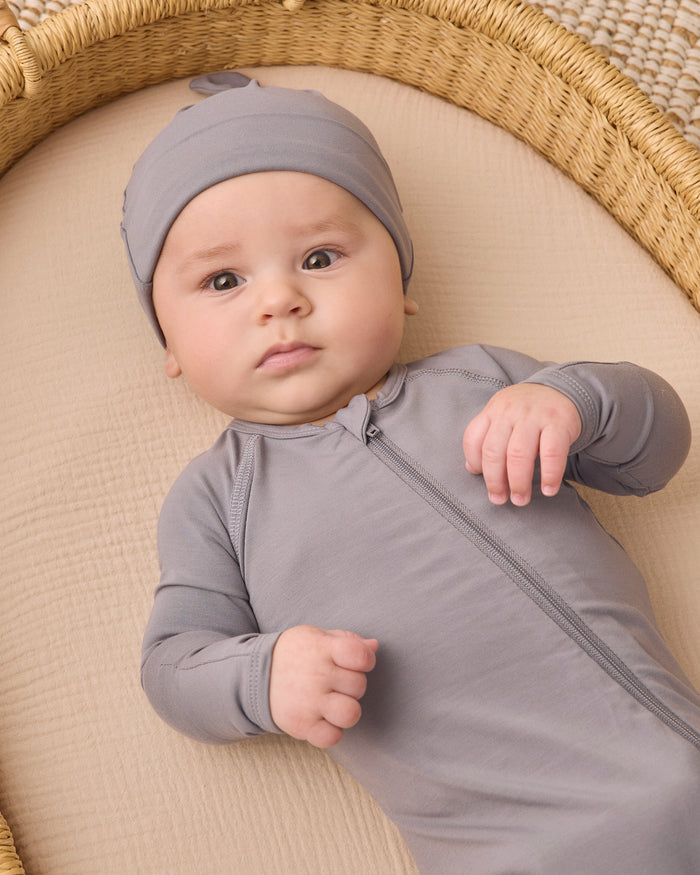 Quincy Mae Knotted Baby Hat - Cloud