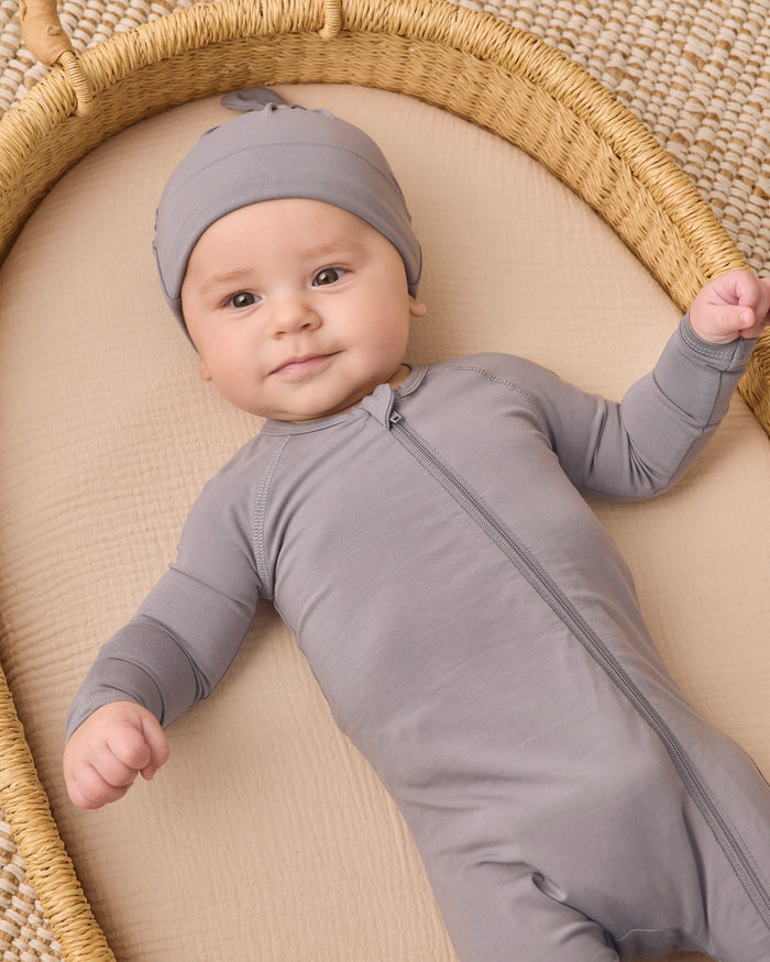Quincy Mae Knotted Baby Hat - Cloud