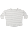 Quincy Mae Long Sleeve Tee - Cloud Stripe