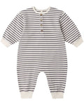 Quincy Mae Relaxed Jumpsuit - Slate Stripe