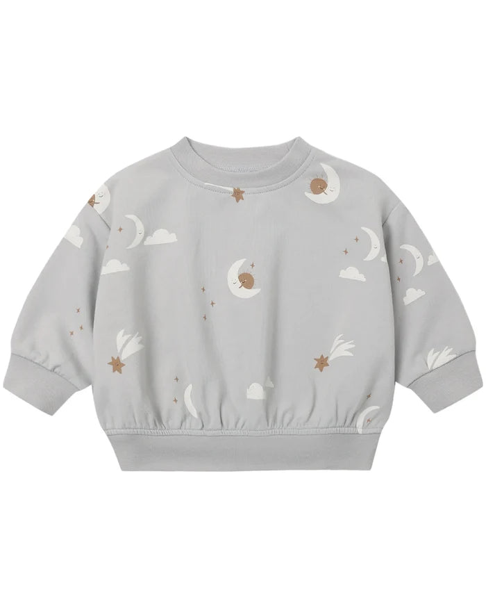 Quincy Mae Relaxed Sweatshirt - Sky Friends