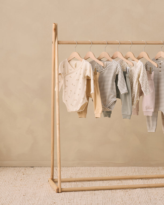Quincy Mae Side Snap Bodysuit + Pant Set - Floret