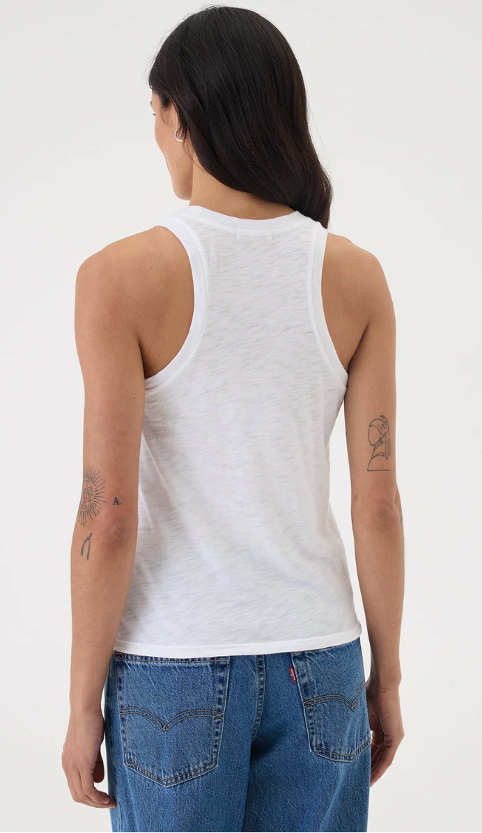 RACERBACK TANK WHITE