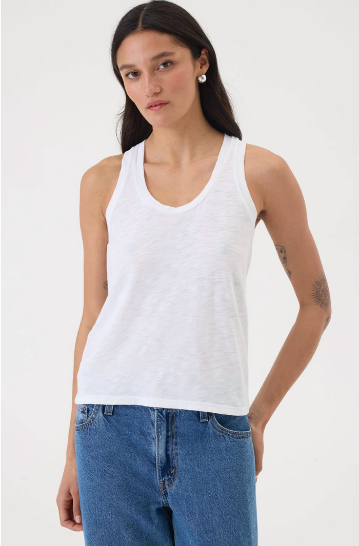 RACERBACK TANK WHITE