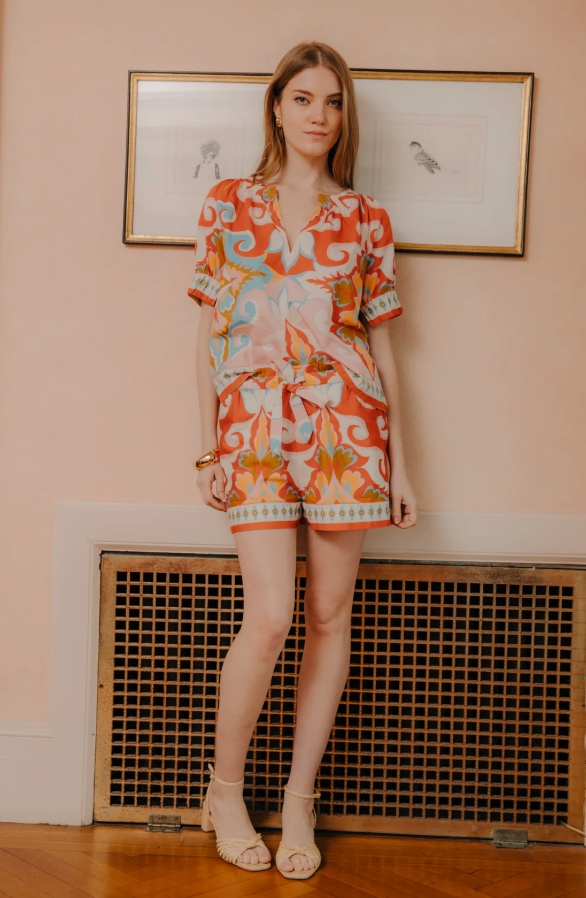 RAMONA SHORTS IN ROSETTI PRINT