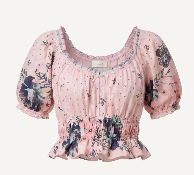 REBECCA TOP IN LIORA PRINT