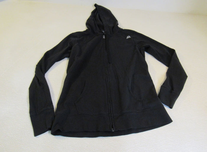 Reebok-Athletic-Zip-Up-Hoodie-Black-Cotton-Female-Size-M-594 3