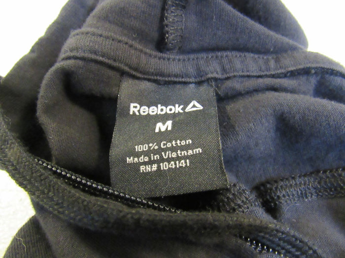 Reebok-Athletic-Zip-Up-Hoodie-Black-Cotton-Female-Size-M-594 6