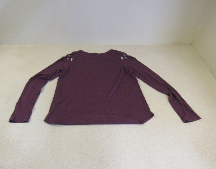 Reebok-Shirt-Plum-Open-Shoulder-Design-Female-Adult-Size-M-Solid-366 5