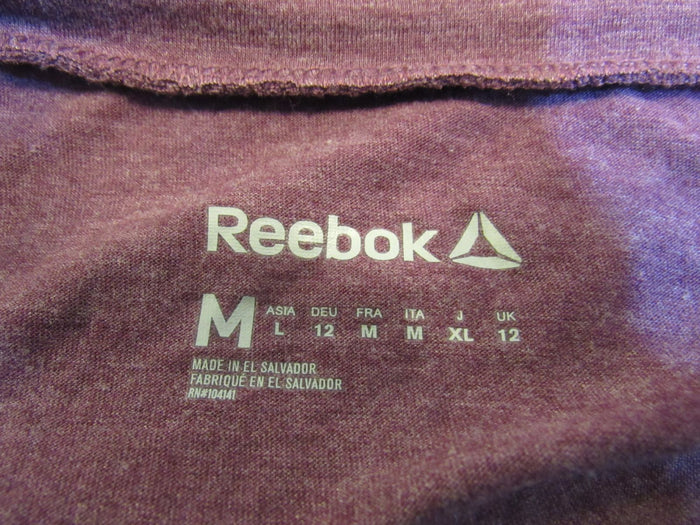 Reebok-Shirt-Plum-Open-Shoulder-Design-Female-Adult-Size-M-Solid-366 6
