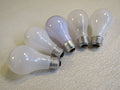 Incandescent-Light-Bulbs-Lot-of-5-White-60W-120V-2-Soft-White-676 1