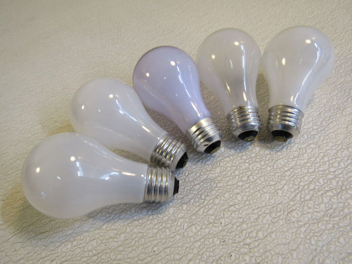 Incandescent-Light-Bulbs-Lot-of-5-White-60W-120V-2-Soft-White-676 1