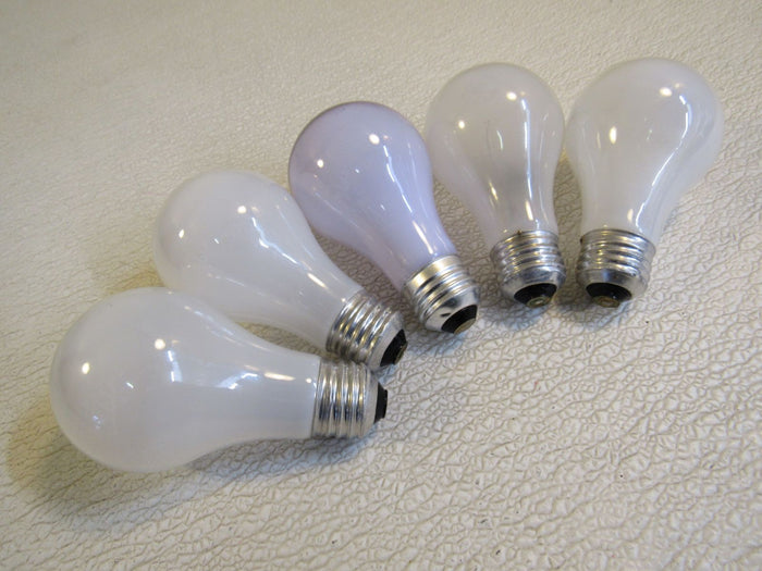 Incandescent-Light-Bulbs-Lot-of-5-White-60W-120V-2-Soft-White-676 2