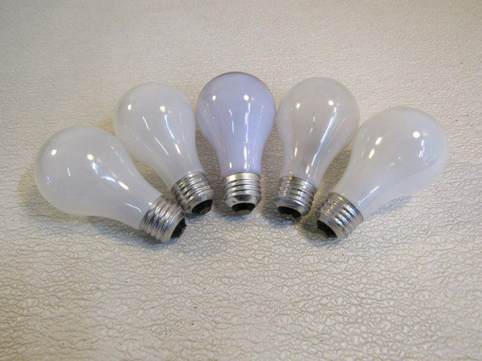 Incandescent-Light-Bulbs-Lot-of-5-White-60W-120V-2-Soft-White-676 3