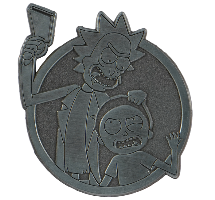 Rick and Morty: Rick and Morty (Silver) Pin *LAST CHANCE*
