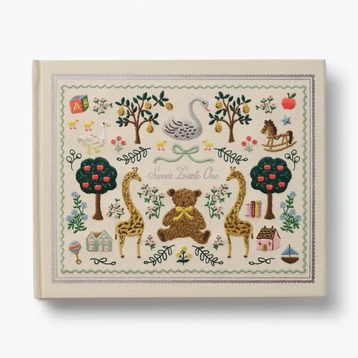 Rifle Paper Co Storybook Embroidered Baby Book