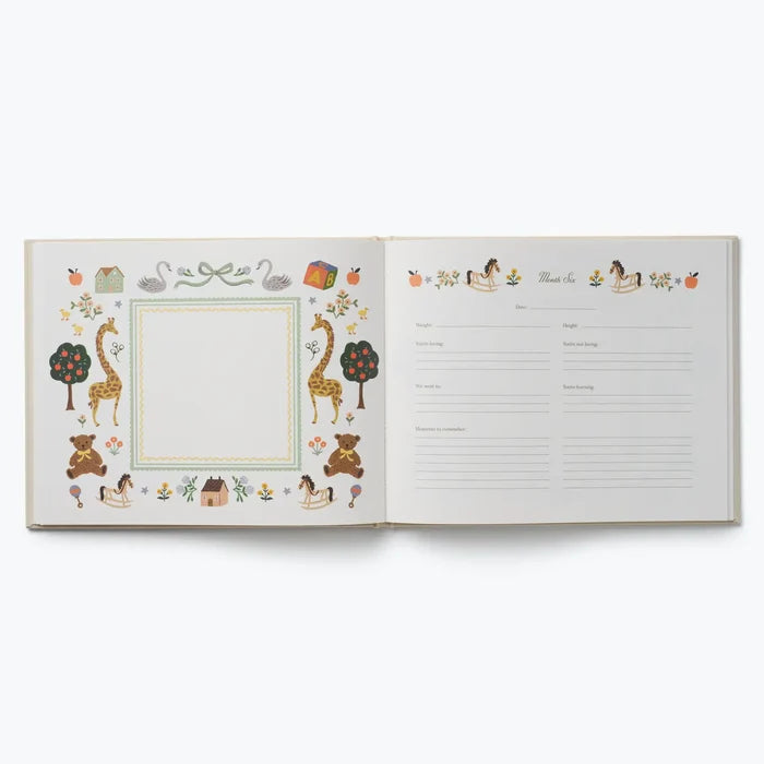 Rifle Paper Co Storybook Embroidered Baby Book