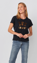 ROLLED SLEEVE TEE - IVY LEAGUE IN DEEP NAVY