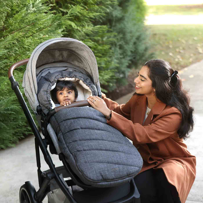 Romer® Winter Kit for Tura™ Stroller, Water-Resistant Footmuff and Mittens, Peppercorn