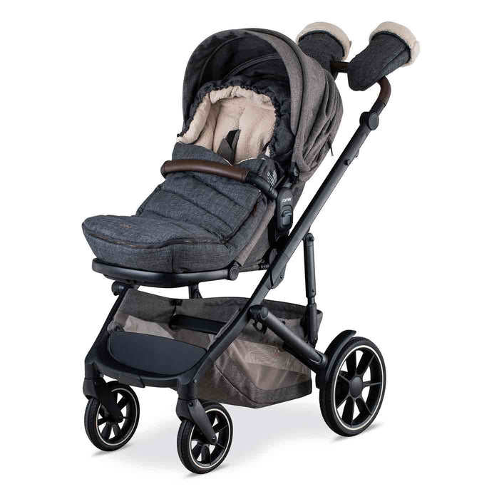 Romer® Winter Kit for Tura™ Stroller, Water-Resistant Footmuff and Mittens, Peppercorn