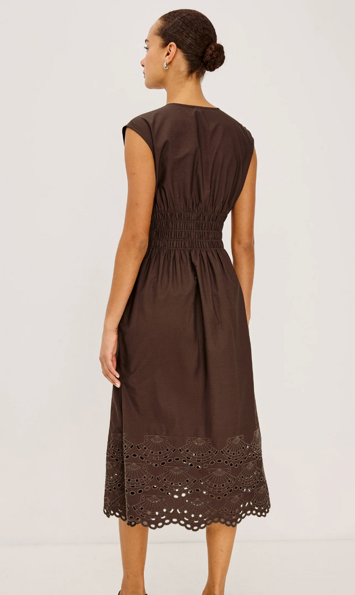 ROXANNE DRESS IN ESPRESSO