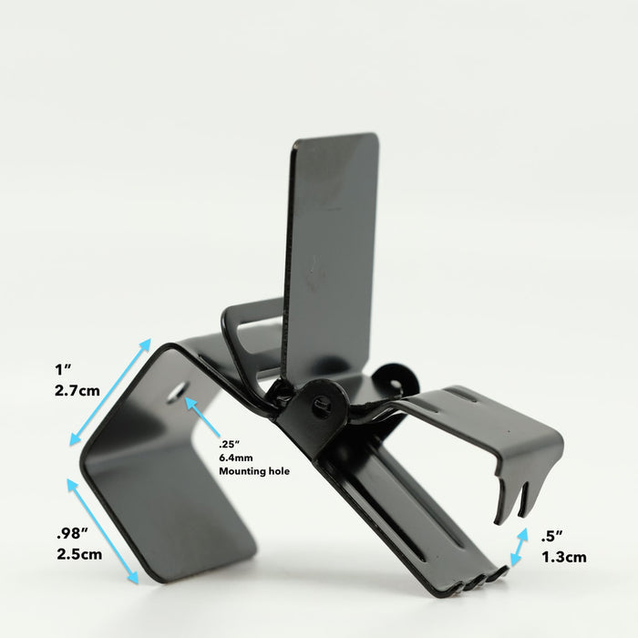 Rug Clips Matte Black | 1"