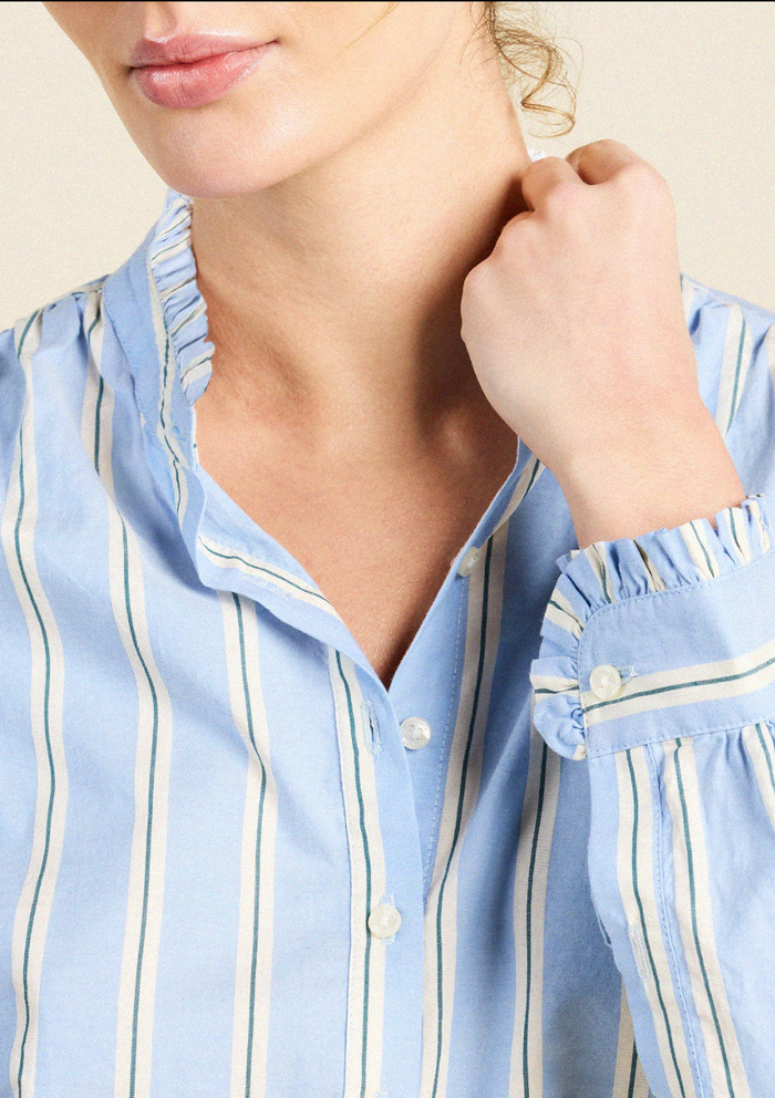 RUMI BLOUSE IN TAHOE STRIPE