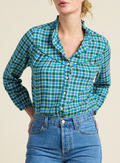 RUTH SHIRT IN FOGLINE PLAID