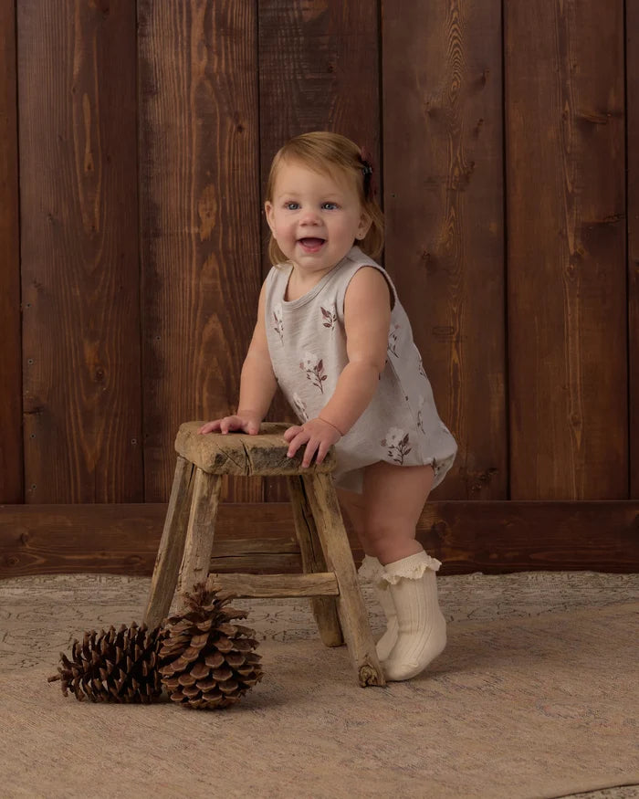 Rylee and Cru Bubble Onesie - Wildflower