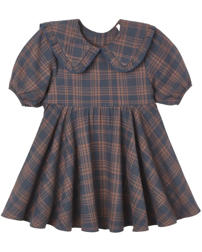 Rylee and Cru Camille Dress - Midnight Plaid