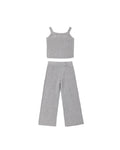Rylee and Cru Fuzzy Knit - Lounge Set Dusty Blue