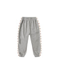 Rylee and Cru Paneled Sweatpant - Heathered Dusty Blue