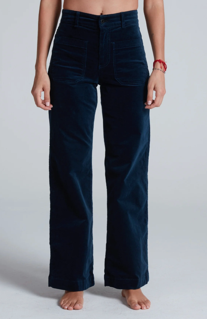 SAILOR VELVET PANTS IN NAVY