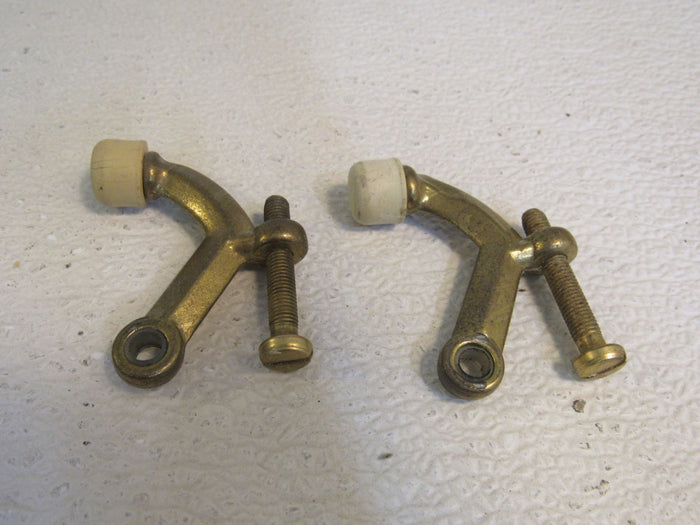 Schlage-Door-Stop-Hinge-Pin-Lot-of-2-Polished-Brass-552 2