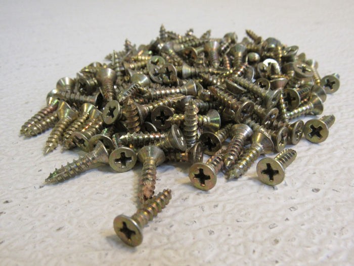 Schlage-Pile-of-Screws-9-x-For-Door-Hinges-Polished-Brass-554 2