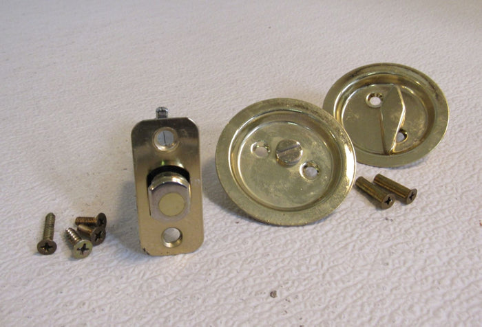 Schlage-Pocket-Door-Latch-and-Handles-Polished-Brass-530 2
