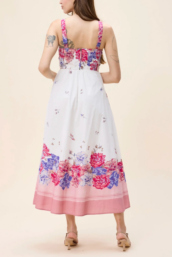 SHEA ANKLE SKIRT IN CAMELLIA PRINT