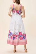 SHEA ANKLE SKIRT IN CAMELLIA PRINT