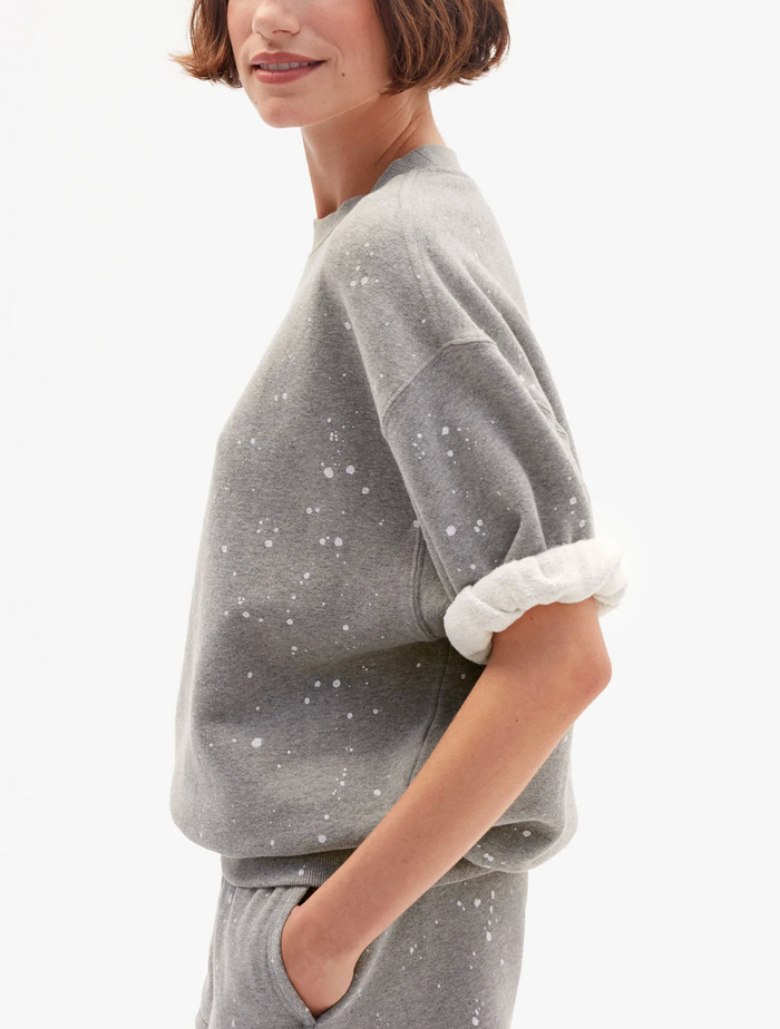 SHORT SLEEVE SWEATSHIRT / SPLATTER