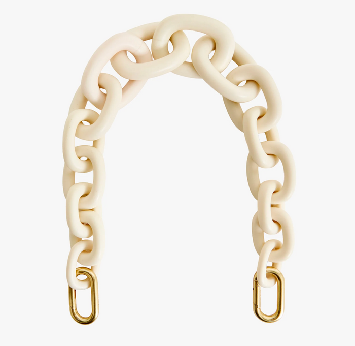 SHORTIE STRAP IN GRADUAL LINK MATTE RESIN EGGNOG