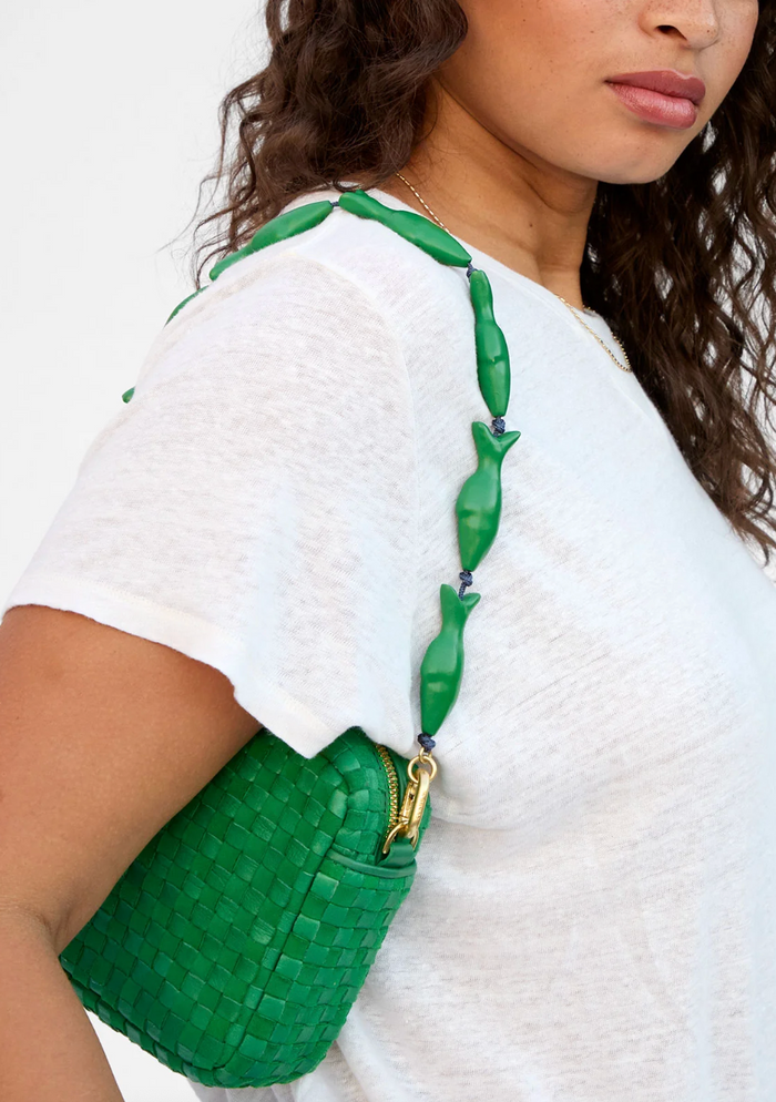 SHORTIE STRAP W/ EMERALD SARDINE