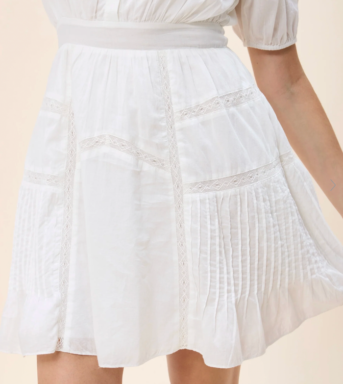 SIGNE MINI DRESS IN IVORY