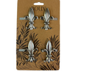 NolaCajun Silver Fleur Napkin Rings Louisiana fleur de lis silver napkin ring set