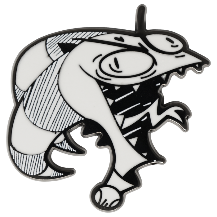 Sketchy Blitz Laugh Pin